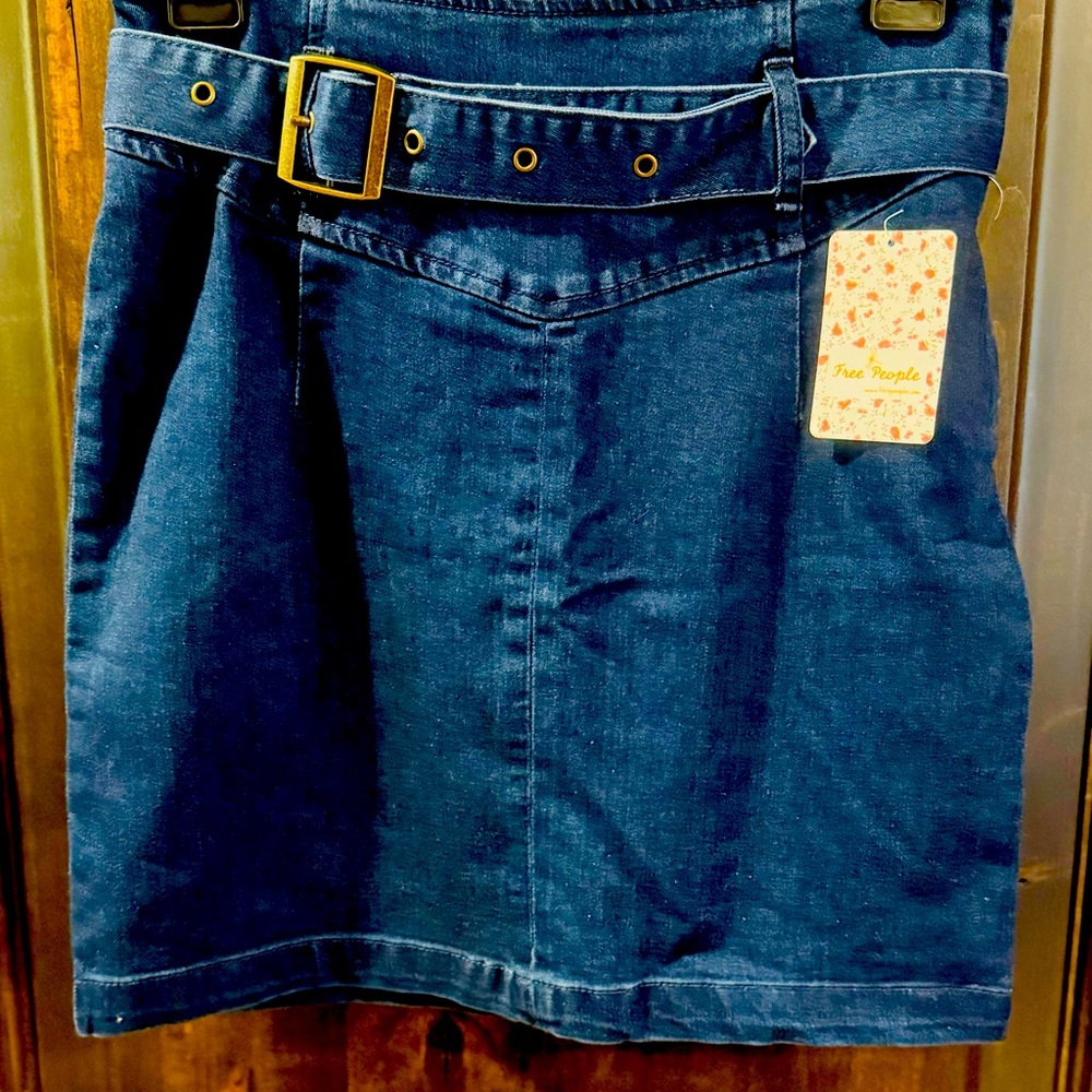 FREE PEOPLE denim skirt